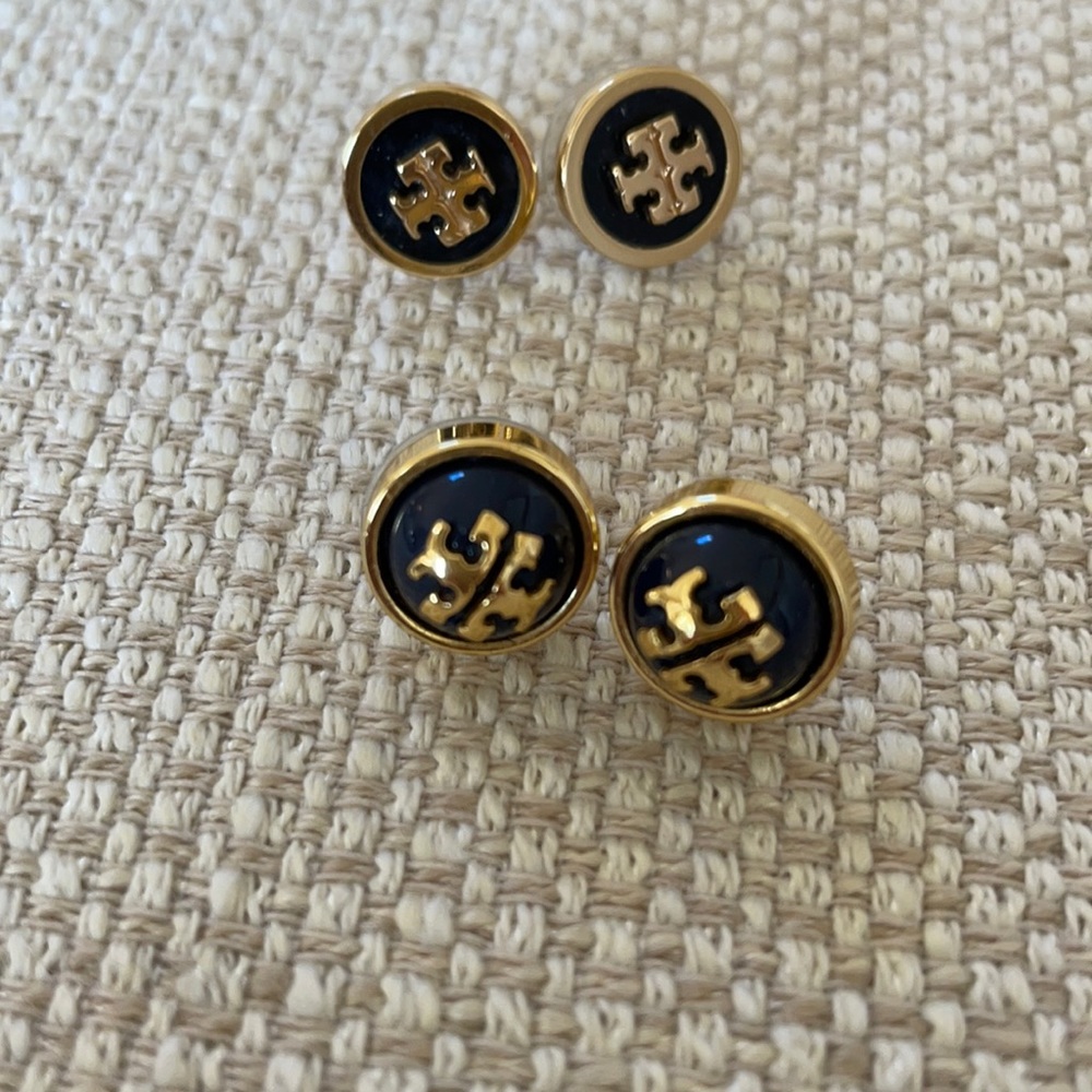 2 pairs Tory Burch earrings for pierced ears